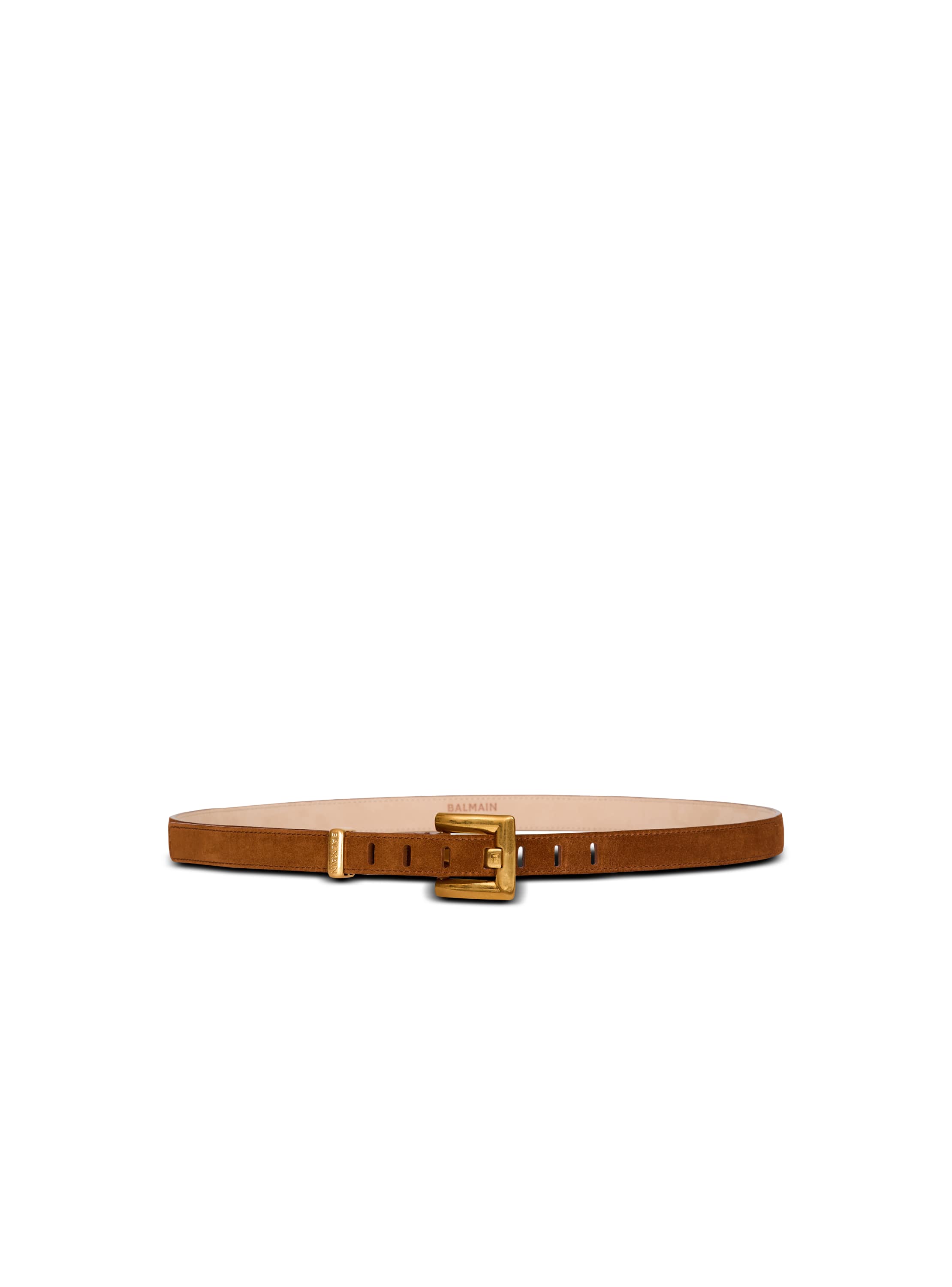 Balmain Anthem suede leather belt