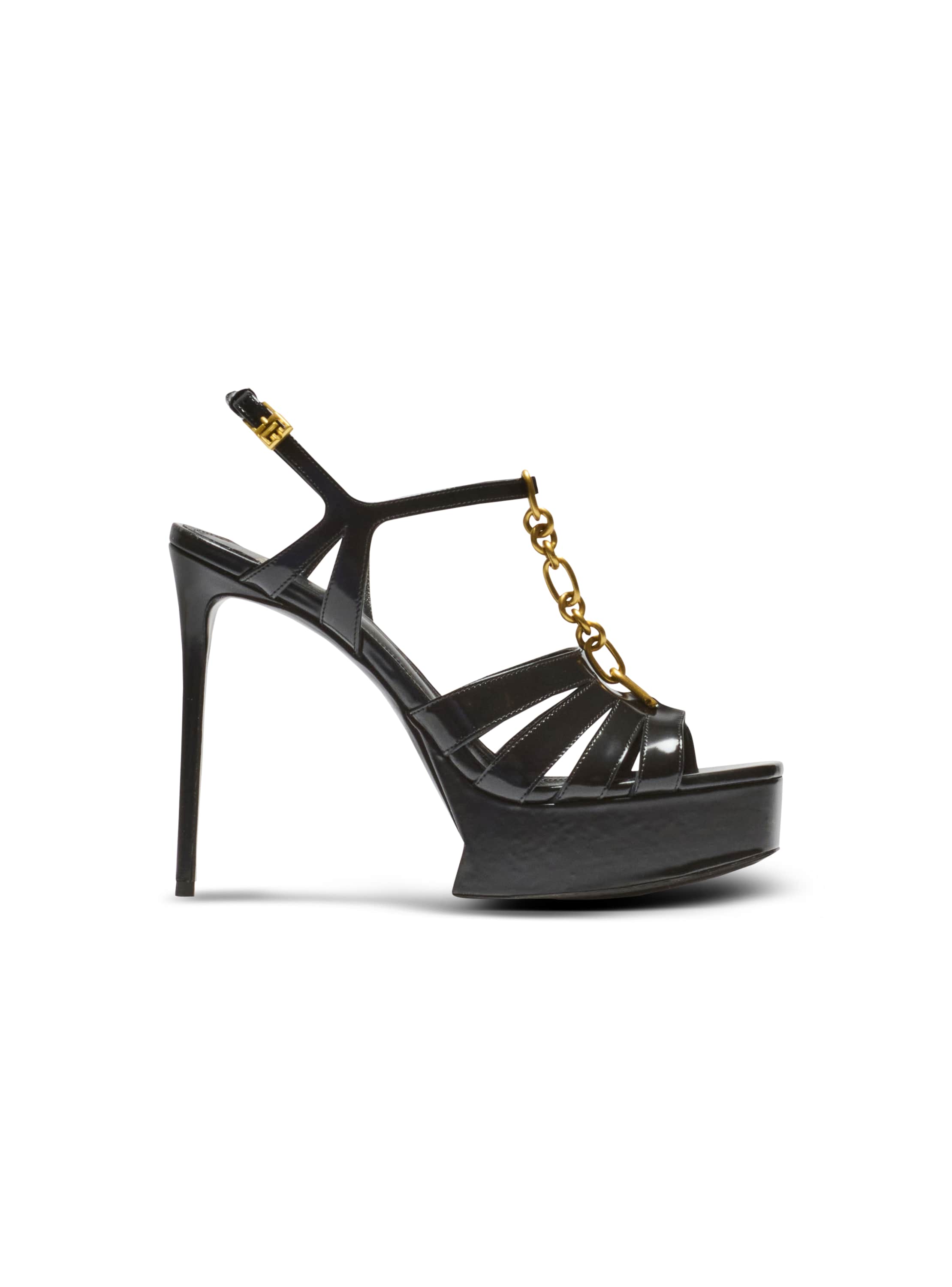 Balmain Sync platform sandals in patent lambskin | Thumbnail 7 Balmain Sync platform sandals in patent lambskin | Thumbnail 7