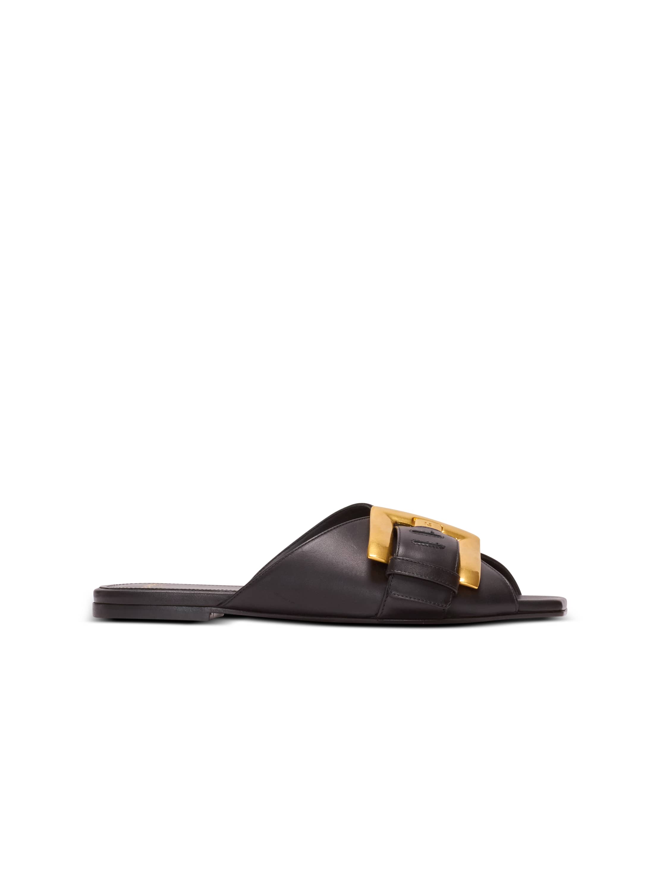 Balmain Anthem flat calfskin leather sandals | Thumbnail 9