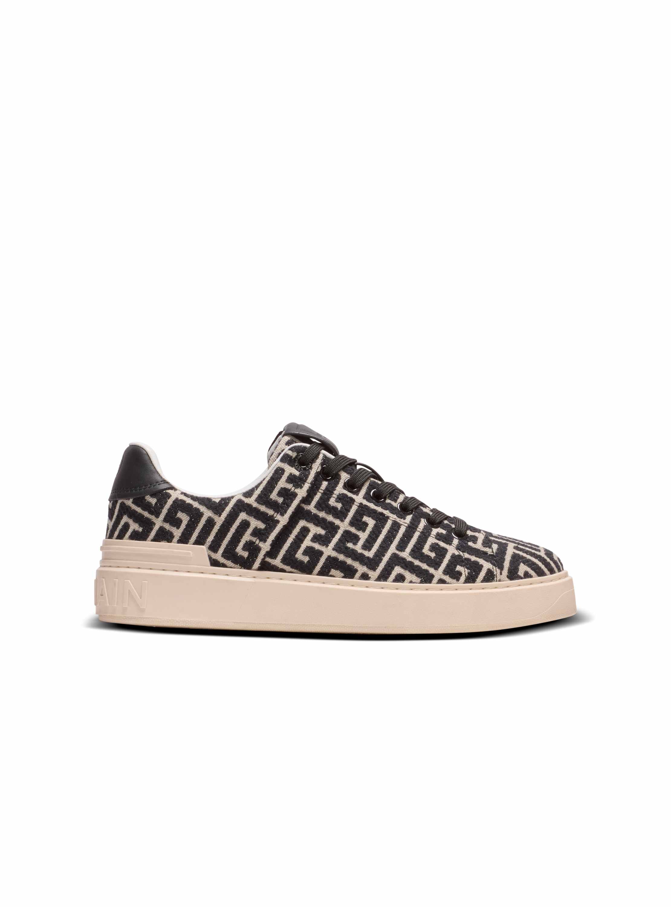 Balmain Monogram jacquard B-Court sneakers