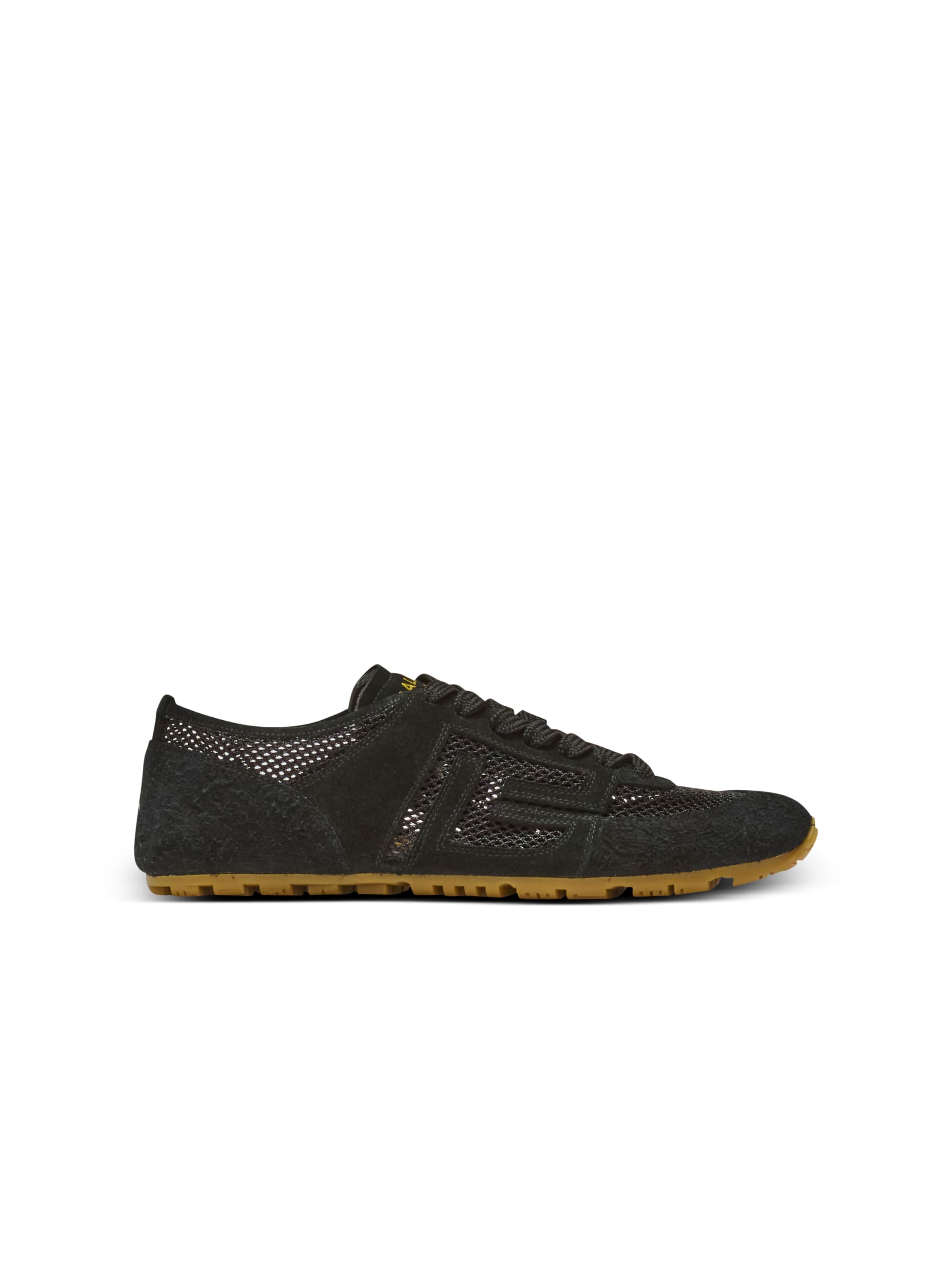 Balmain Racer 45 sneakers in calfskin, suede and nylon