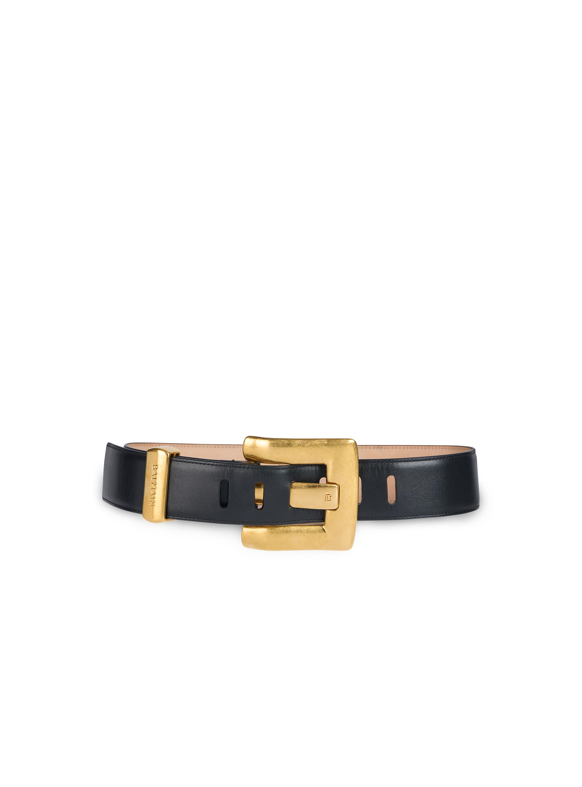 Balmain Anthem calfskin leather belt