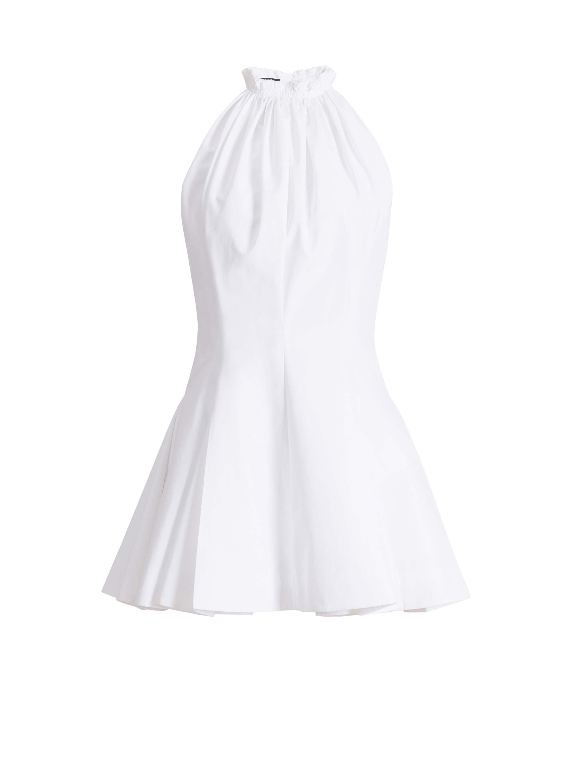 Balmain Flared cotton poplin dress