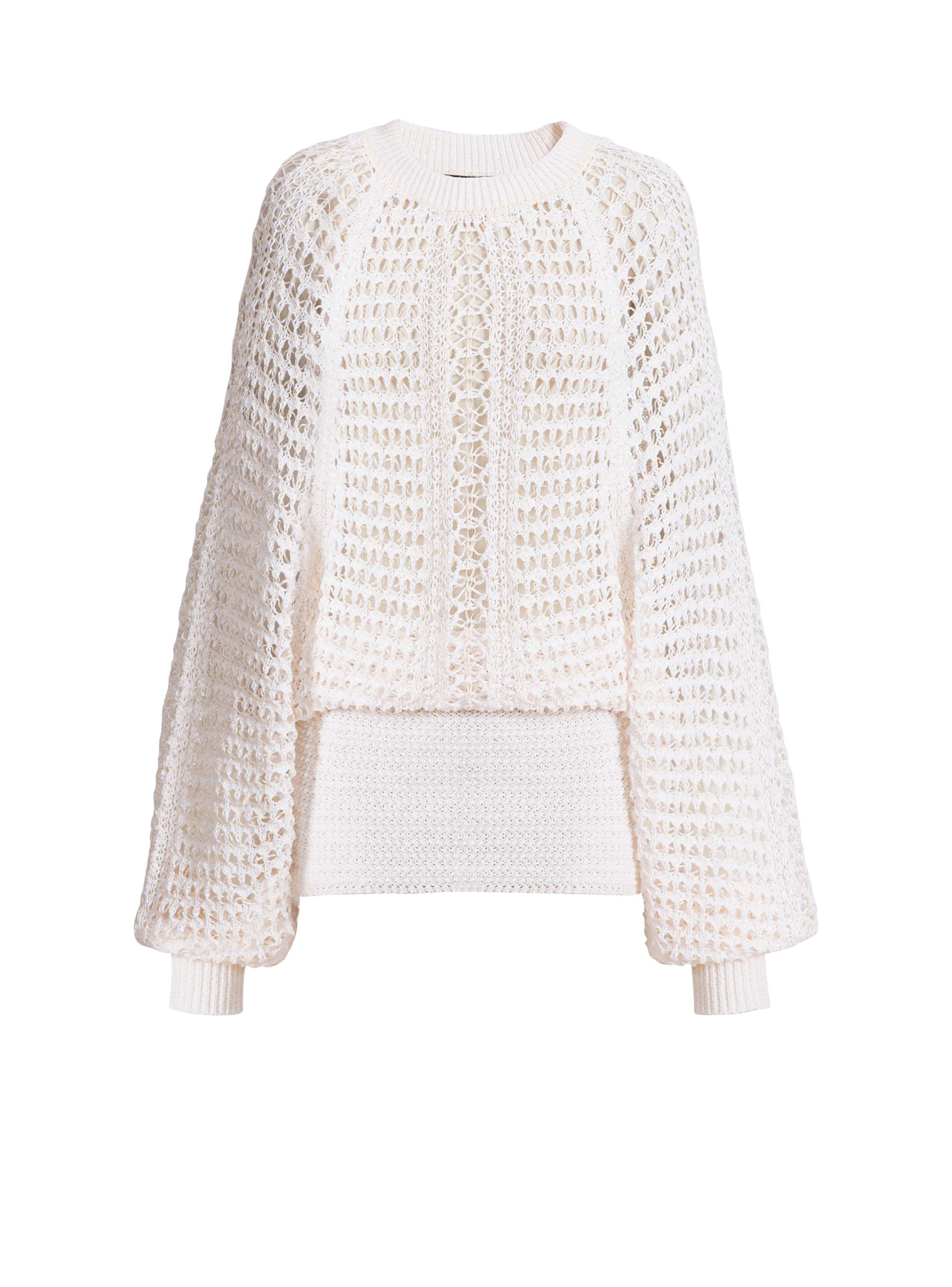Balmain Short crochet lace dress