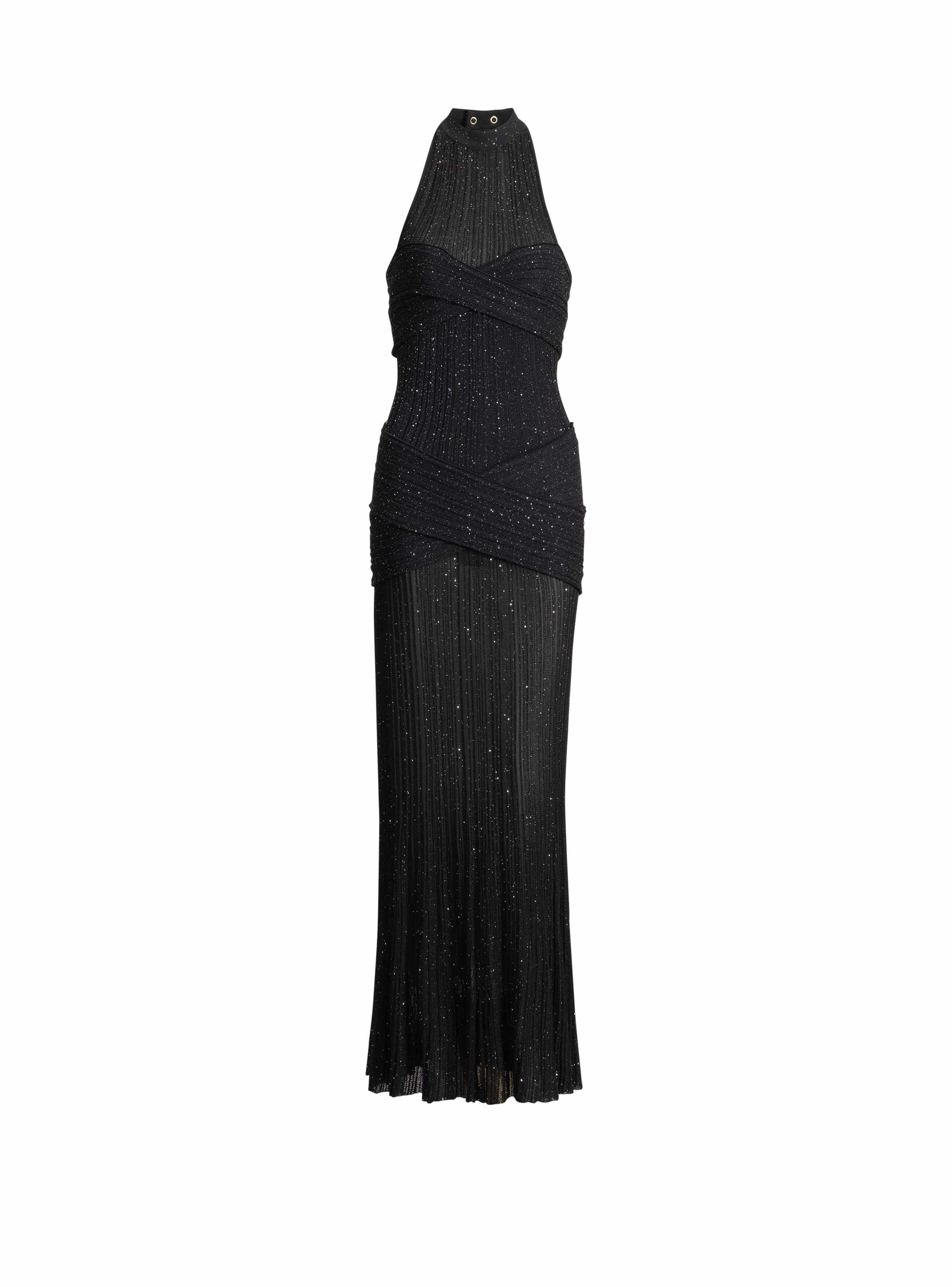 Balmain Long Fléchage knit dress - Women's Clothing