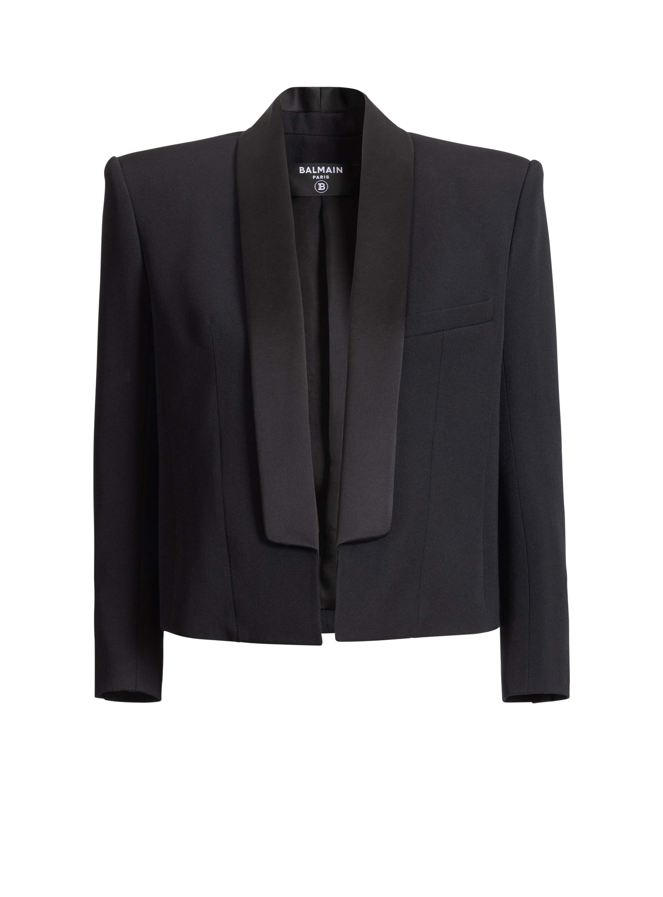 Balmain Cropped grain de poudre jacket - Women's Clothing