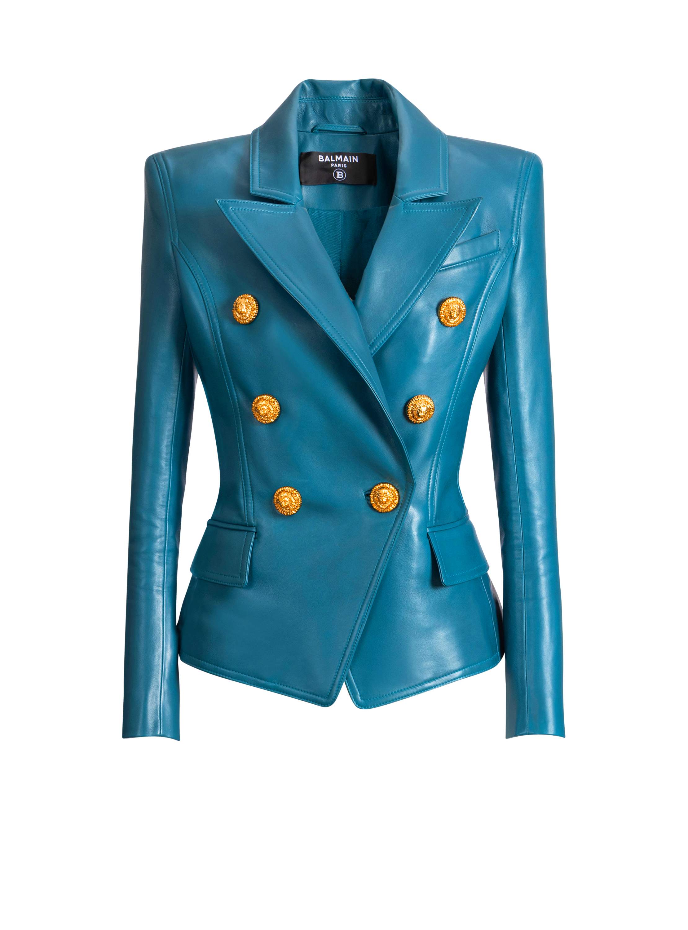 Balmain Leather 6-button jacket - Women's Clothing