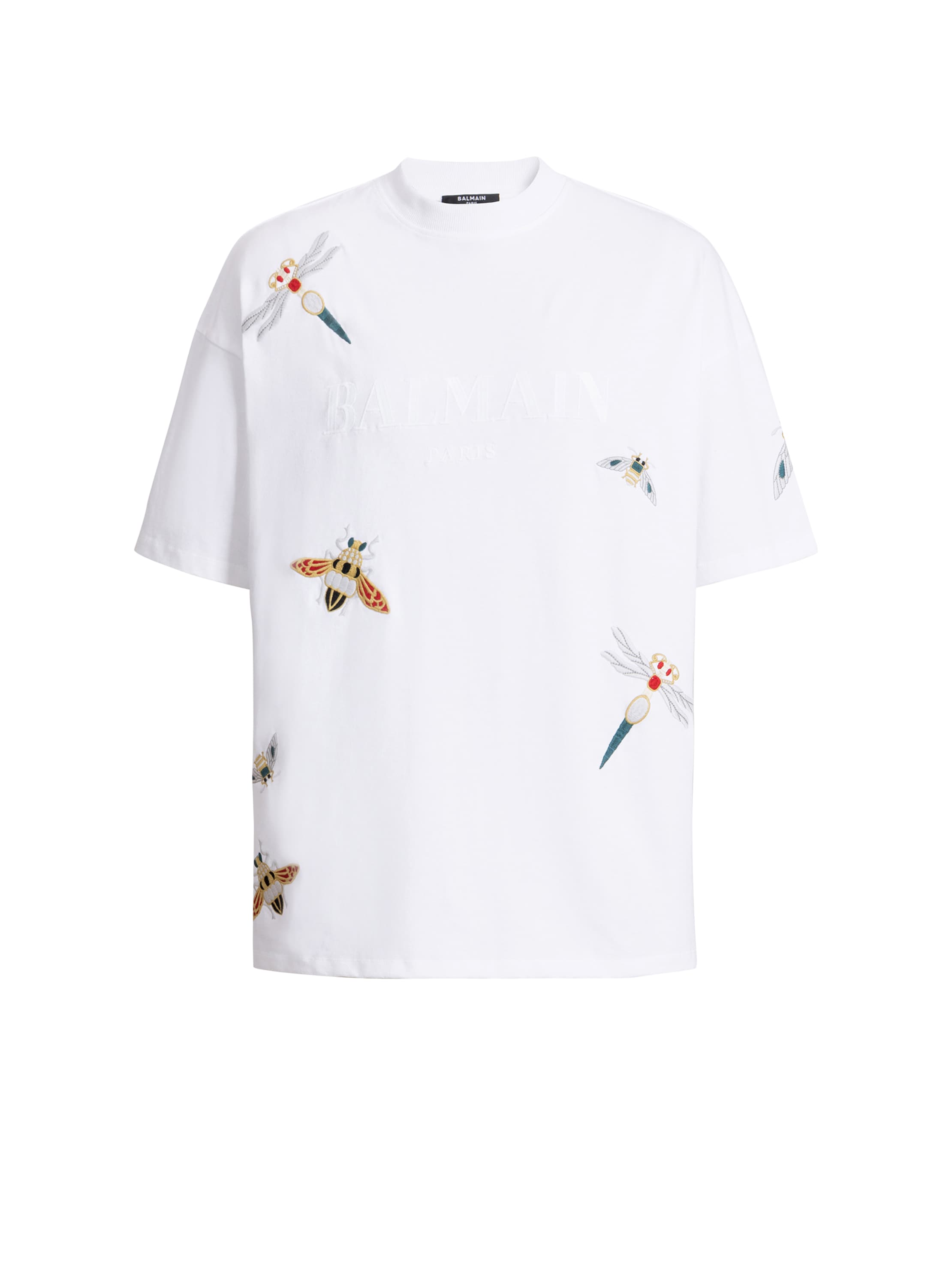 Balmain Embroidered  Insect T-shirt