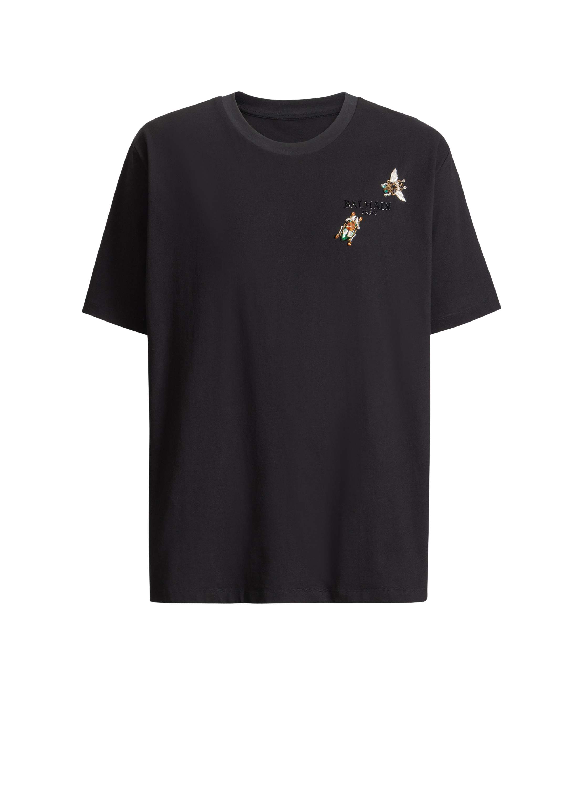 Balmain Embroidered  Insect T-shirt