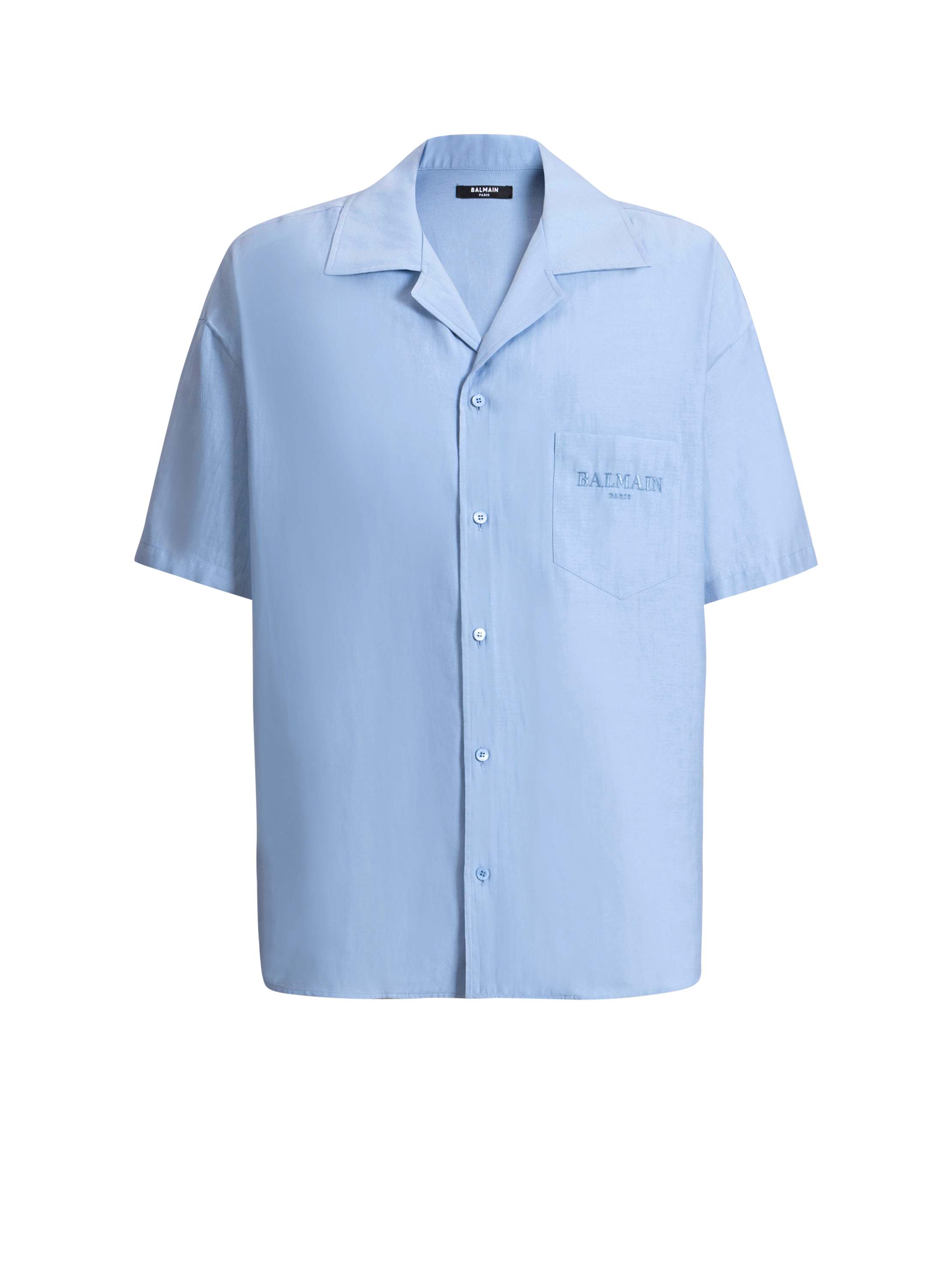 Balmain Vintage shirt in herringbone poplin