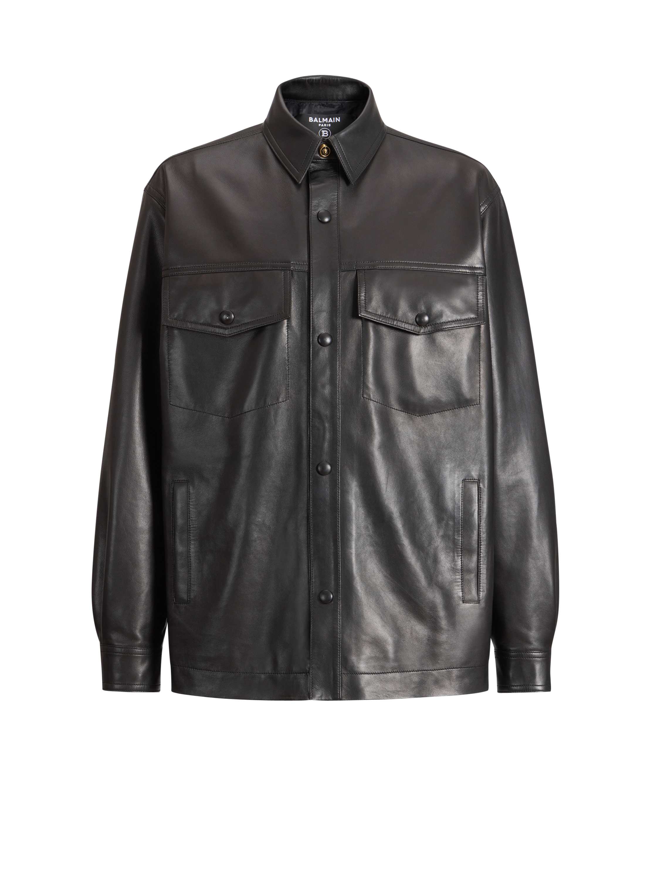 Balmain Leather overshirt