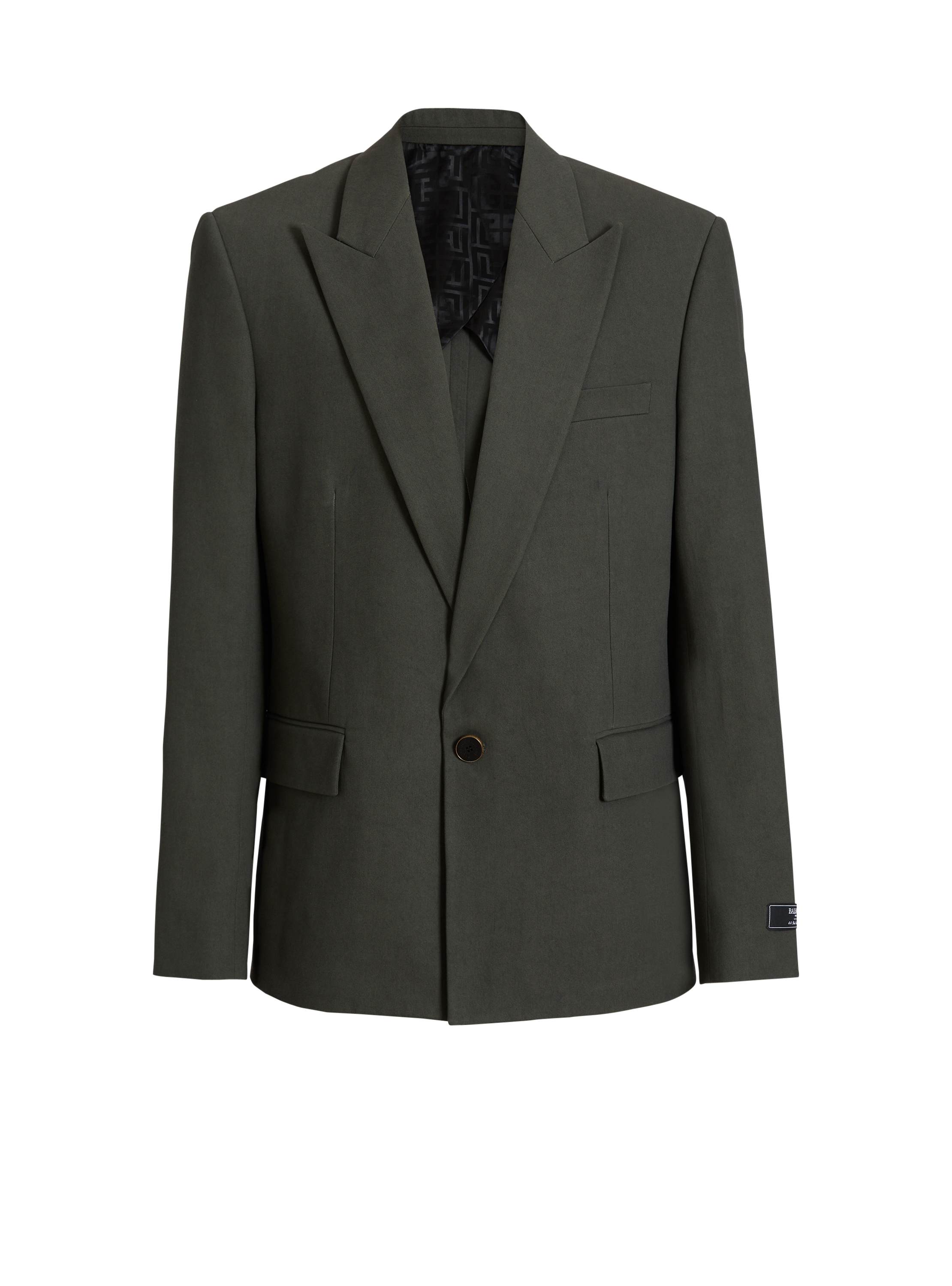 Balmain Cotton twill 1-button jacket