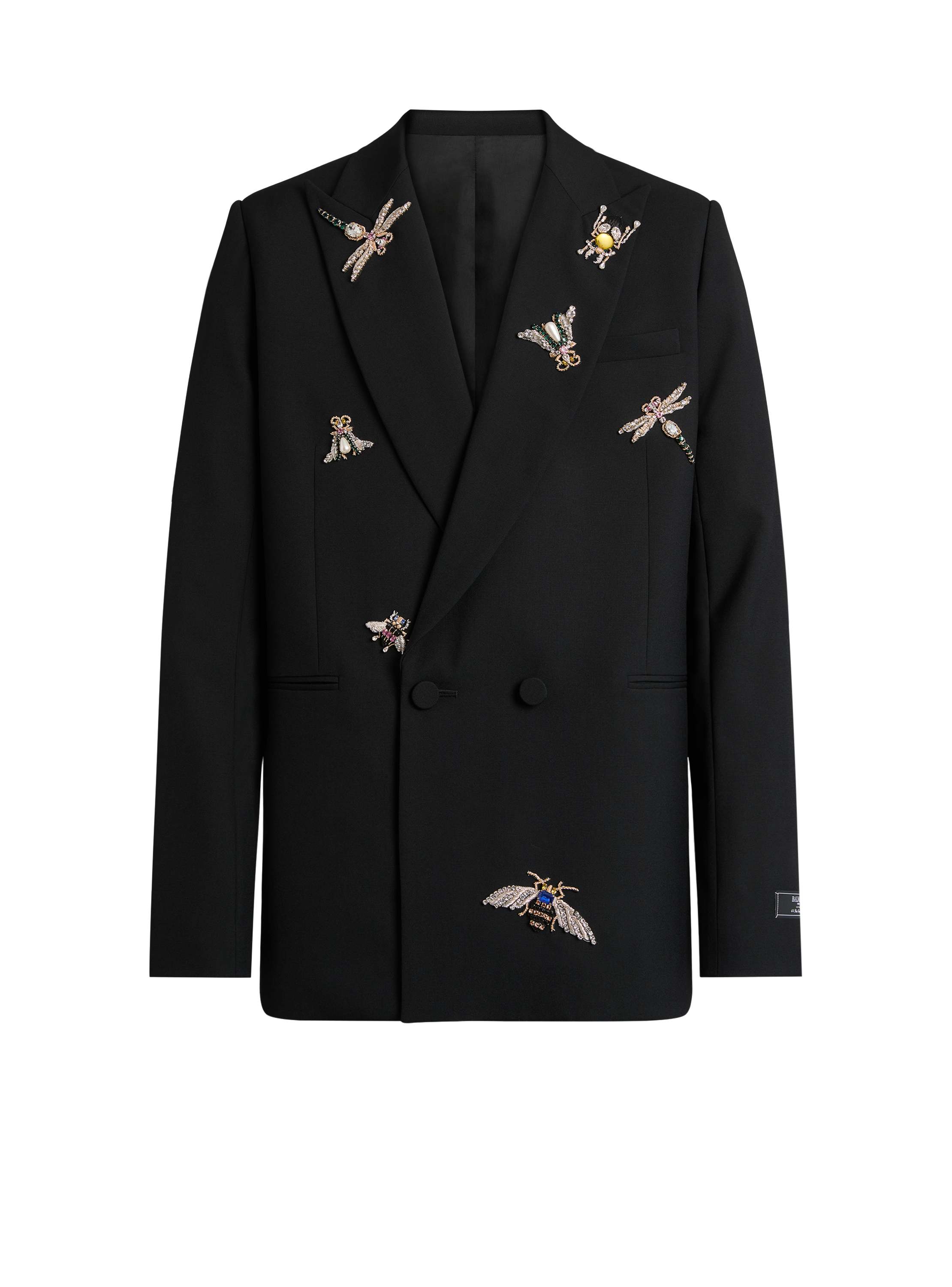 Balmain Embroidered wool and crystal  Insect jacket