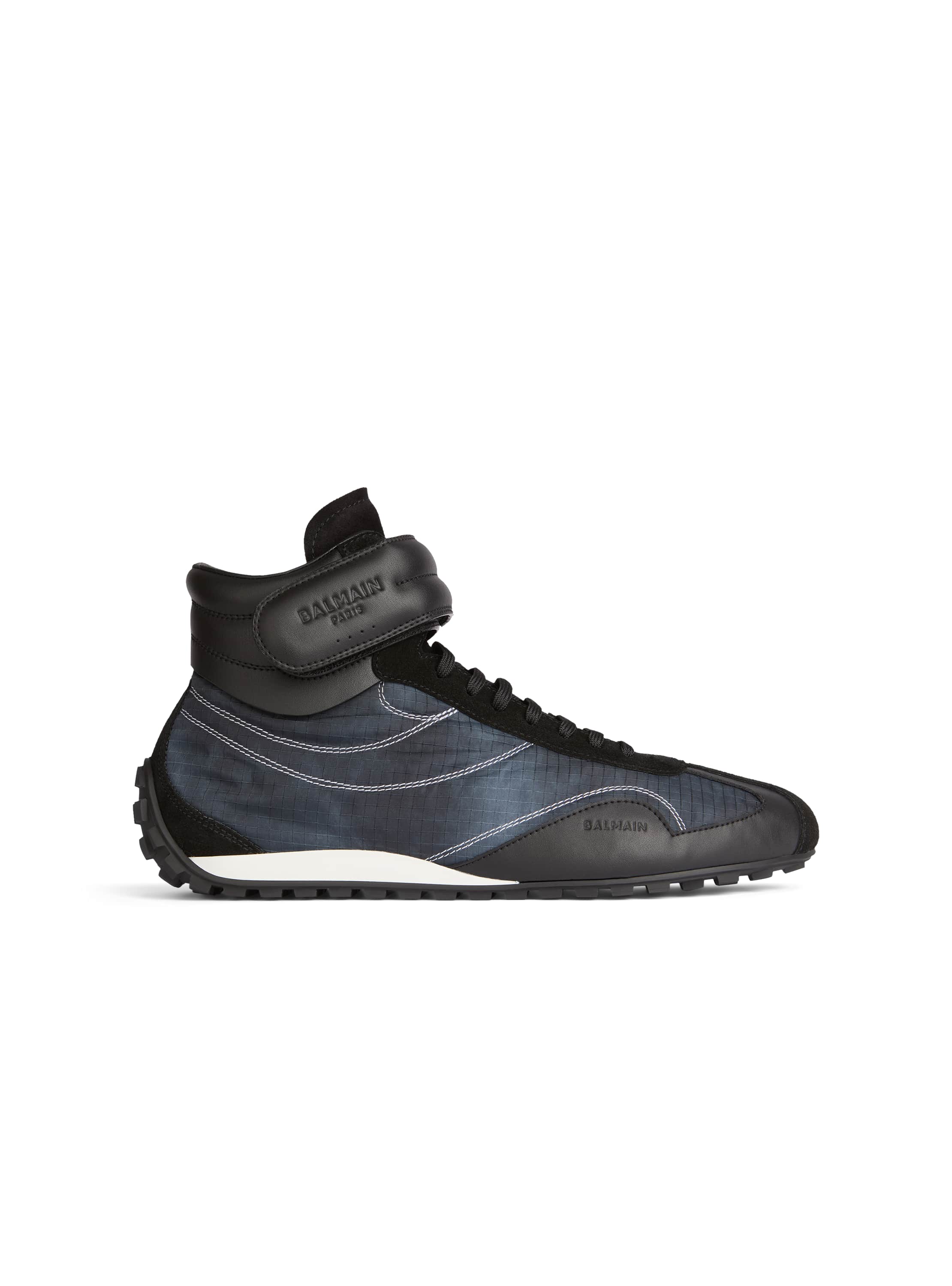 Balmain Racing Mid-Top sneakers in nylon and leather | Thumbnail 6 Balmain Racing Mid-Top sneakers in nylon and leather | Thumbnail 6