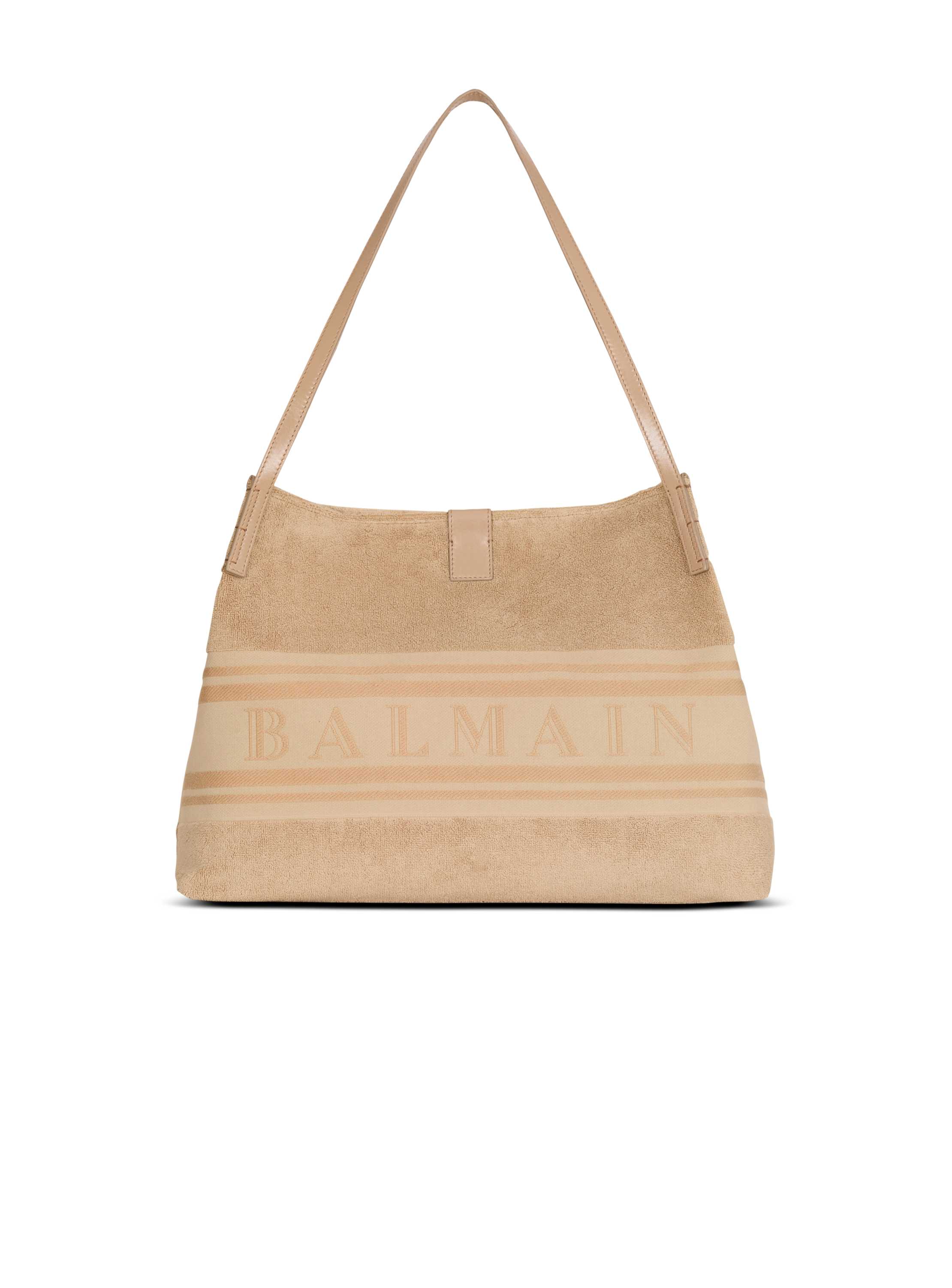 Balmain Medium Release tote bag in cotton bouclé