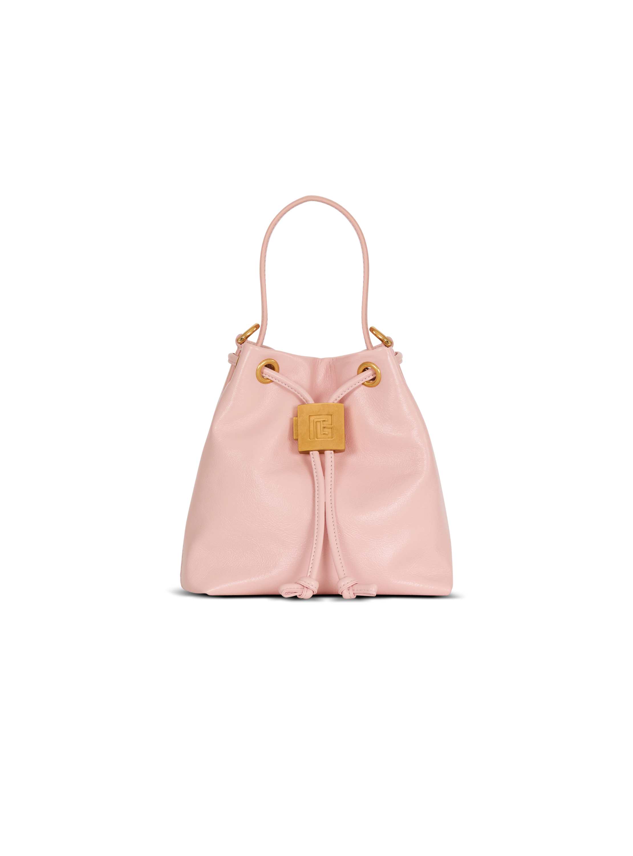 Balmain Mini Pulse Bucket bag in smooth leather