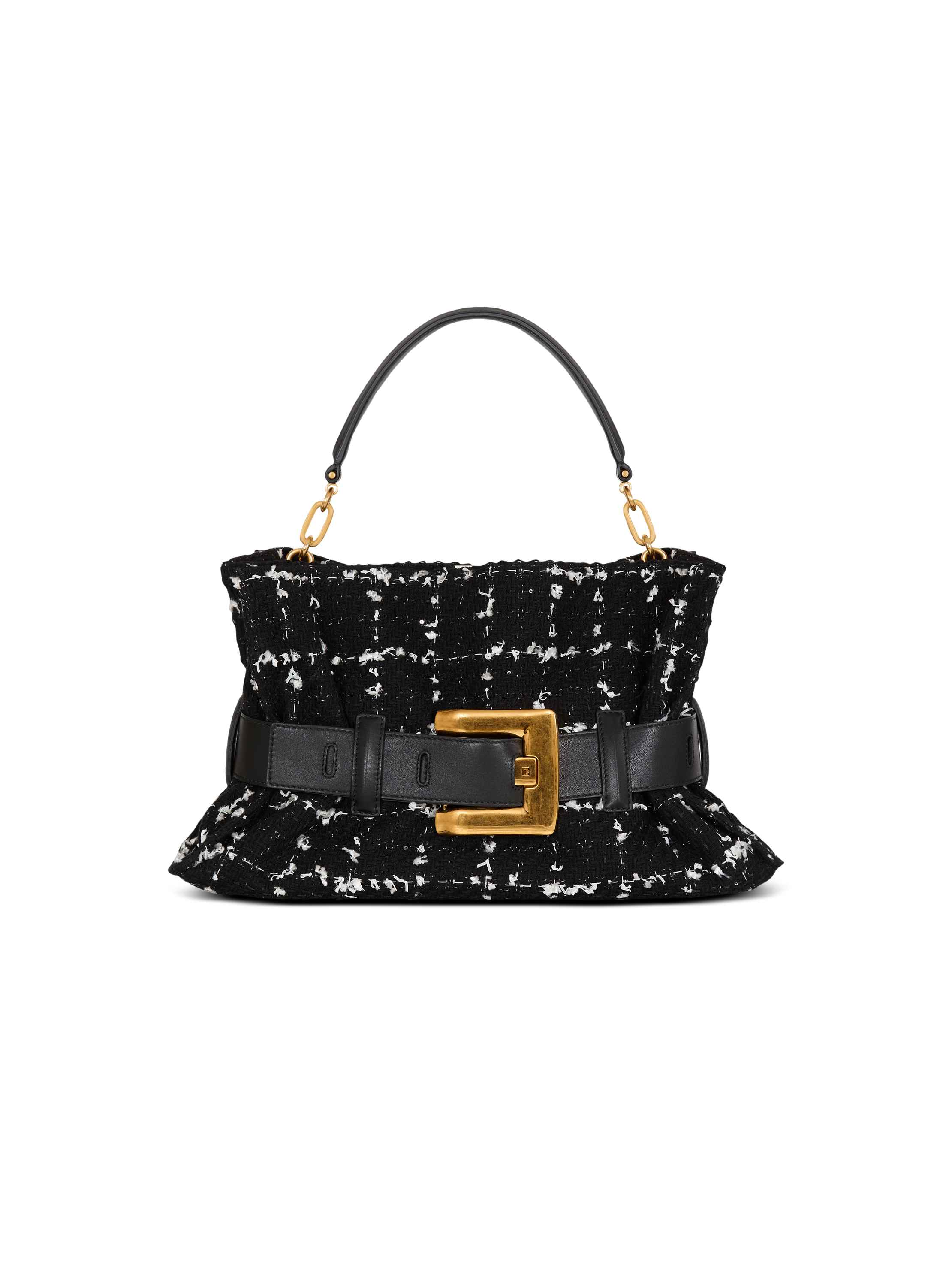 Balmain Medium Anthem bag in tweed