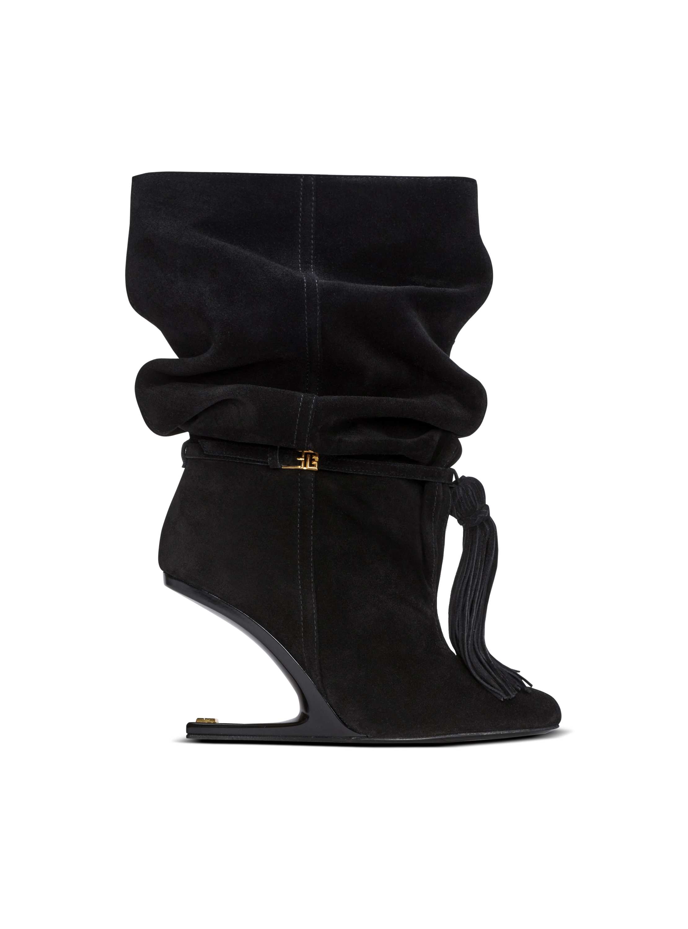 Balmain No Wedge suede leather ankle boots with tassel | Thumbnail 6 Balmain No Wedge suede leather ankle boots with tassel | Thumbnail 6