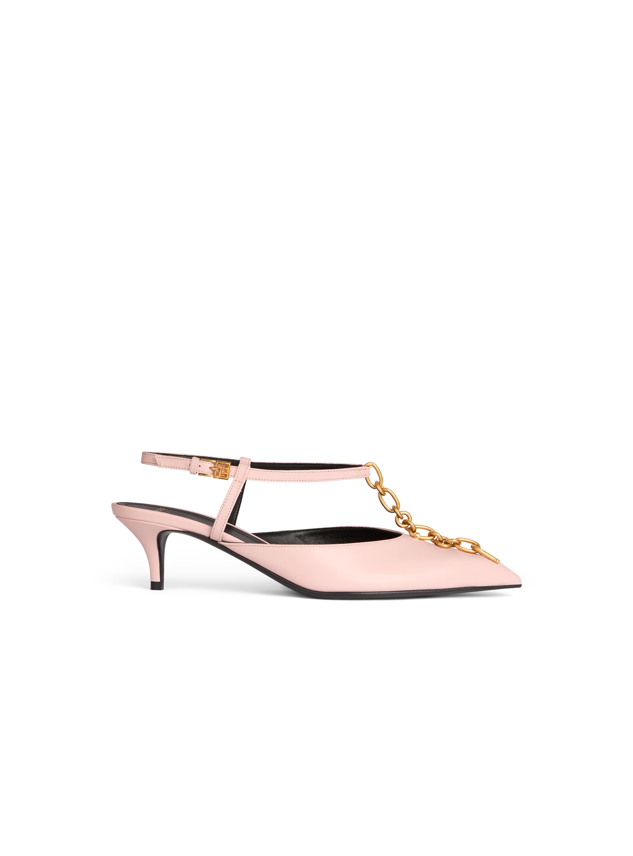 Balmain Sync chain kitten slingbacks in leather | Thumbnail 7 Balmain Sync chain kitten slingbacks in leather | Thumbnail 7