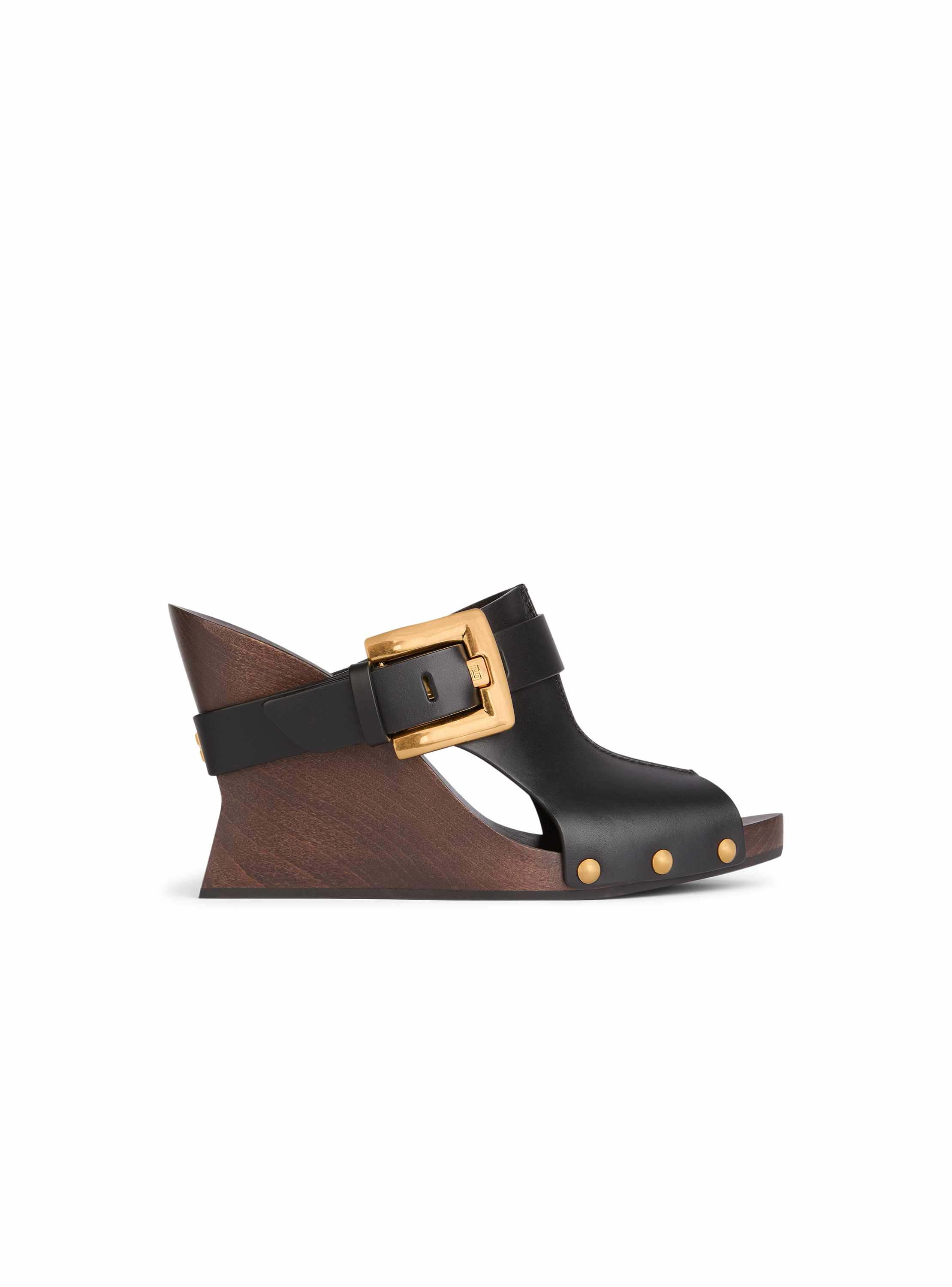 Balmain Anthem Wedge smooth leather mules | Thumbnail 7 Balmain Anthem Wedge smooth leather mules | Thumbnail 7