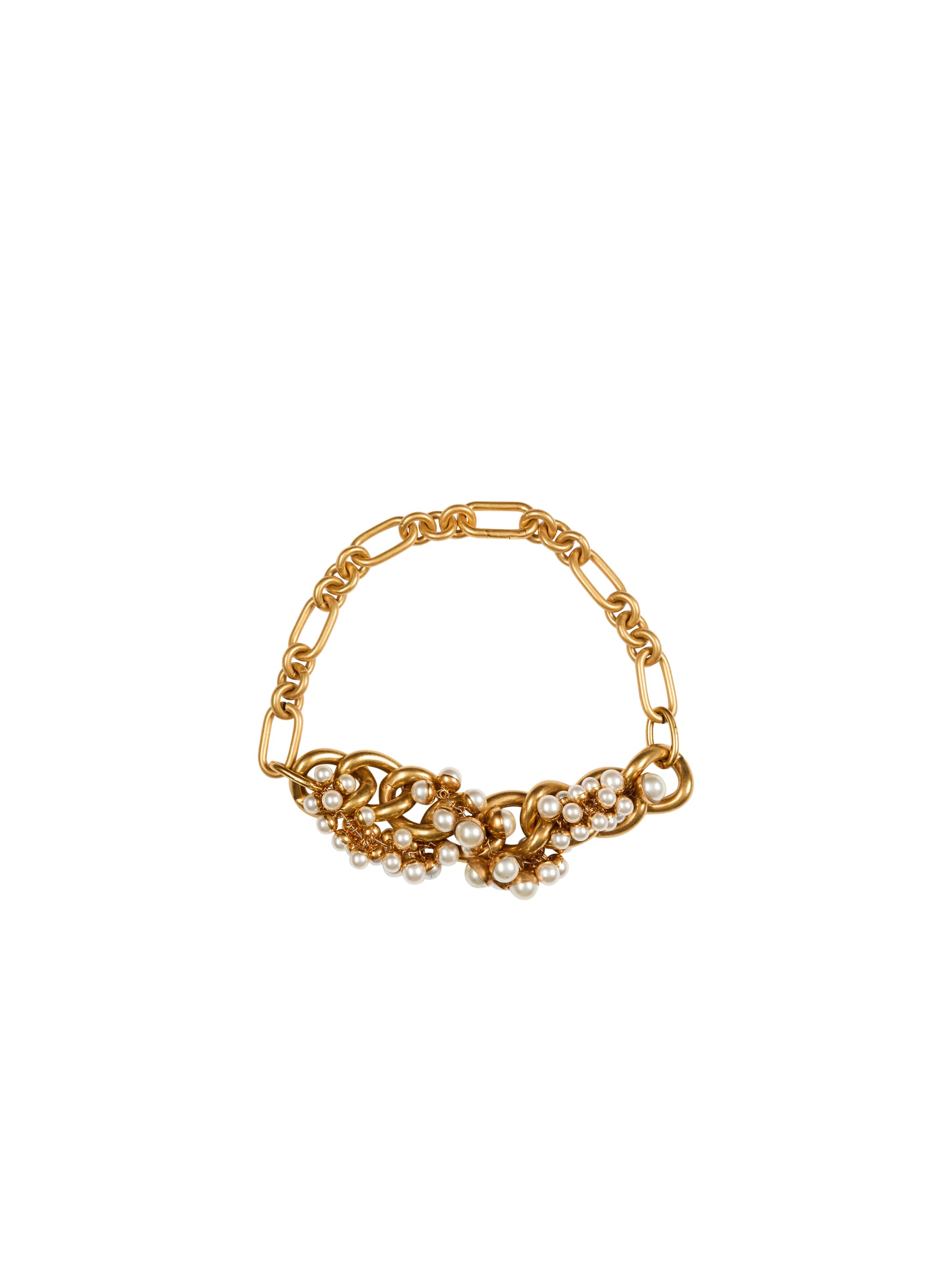 Balmain Sync necklace in brass and pearls | Thumbnail 3