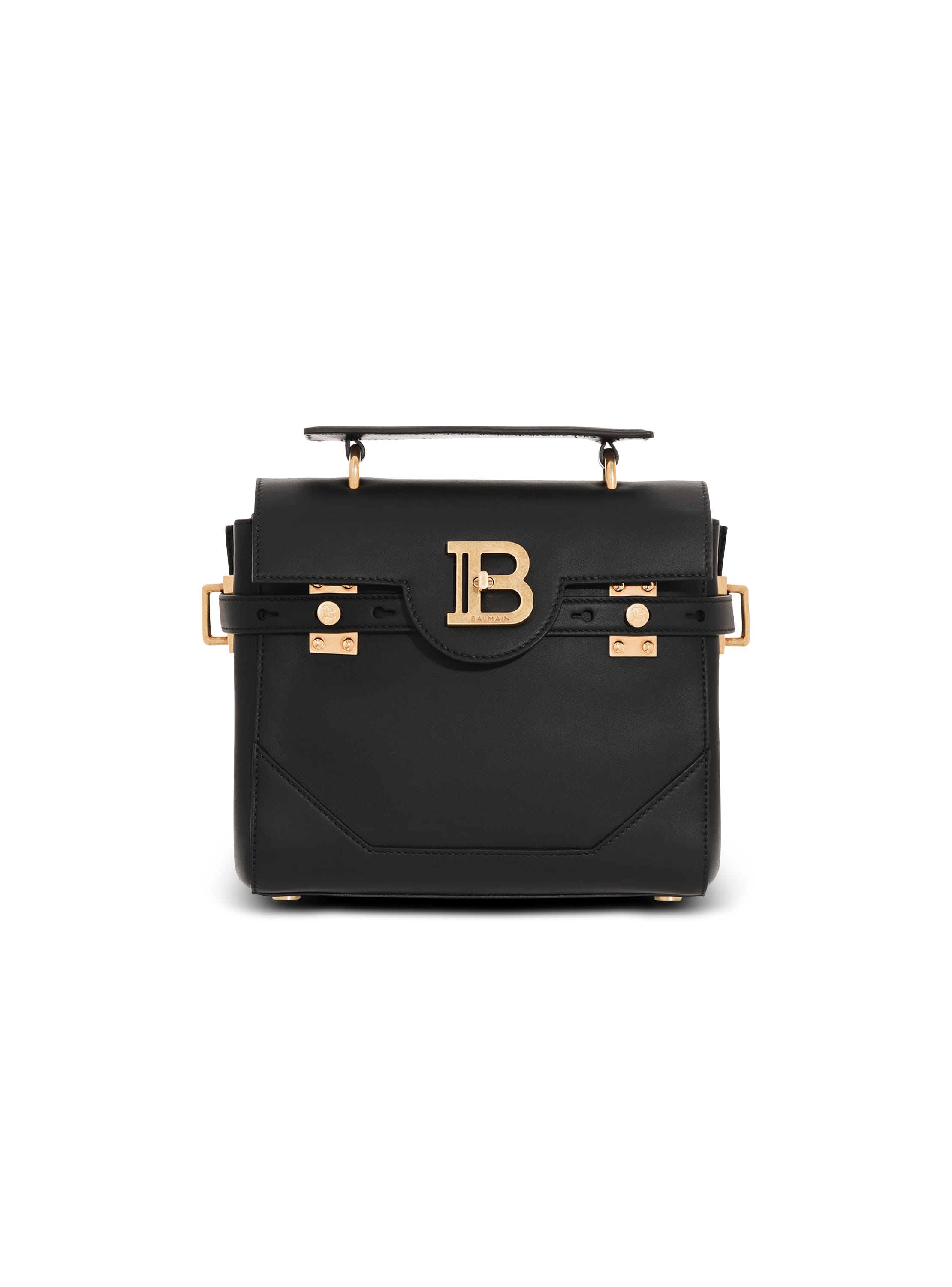 Balmain Leather B-buzz 23 Bag In Black